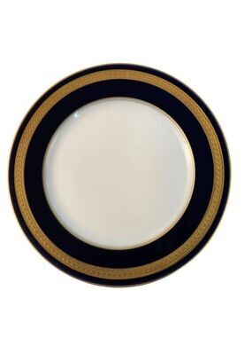 Rosenthal Germany Classic Gold Cobalt Blue Porcelain Salad Plate 8" Fine China